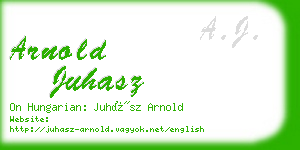 arnold juhasz business card